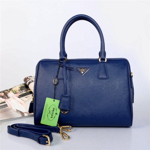 2014 Prada Saffiano Leather Two Handle Bag BN2780 royablue for sale